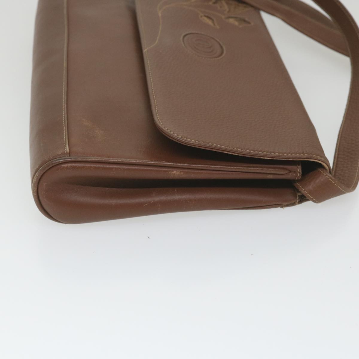GUCCI Shoulder Bag Leather Brown ep2261