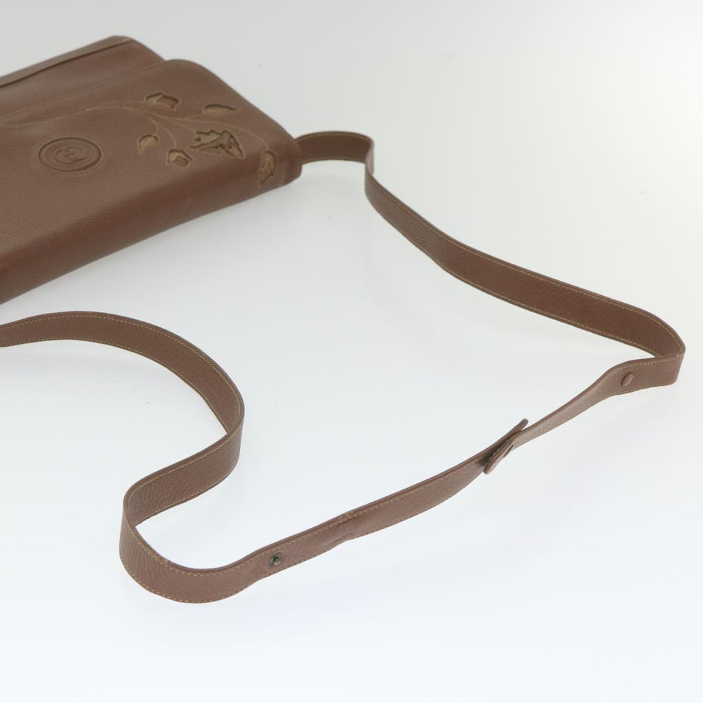 GUCCI Shoulder Bag Leather Brown ep2261