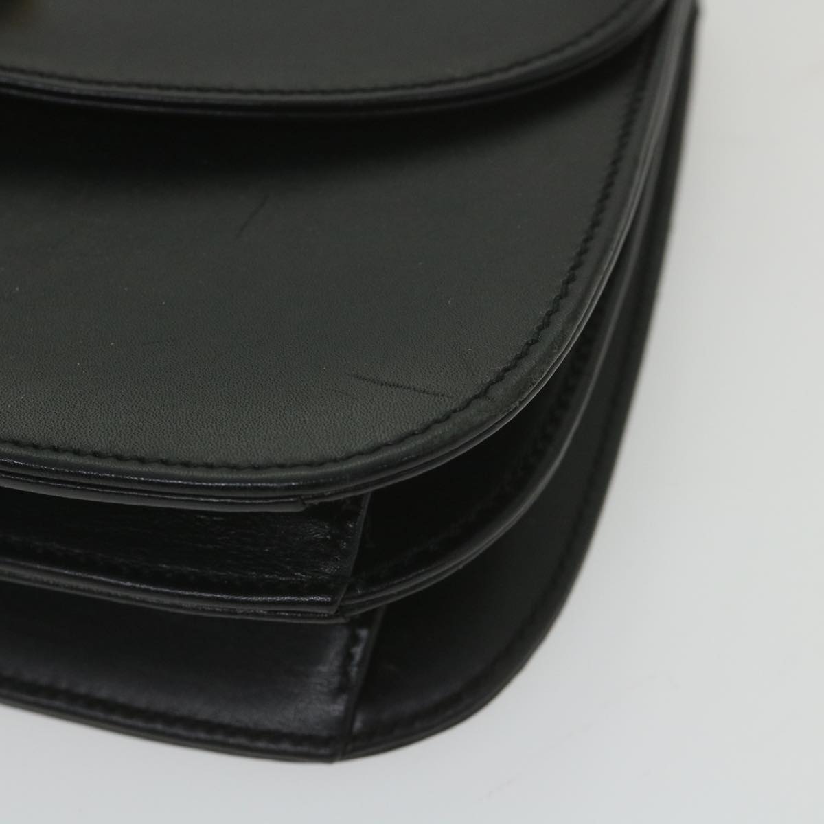 GUCCI Bamboo Hand Bag Leather Black 000 406 ep2265