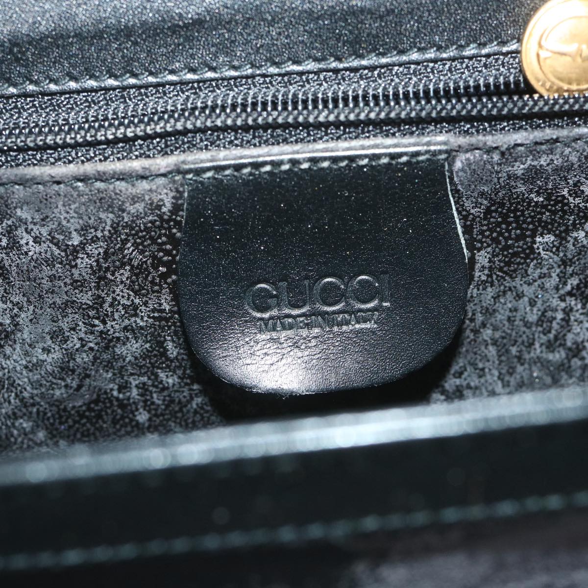 GUCCI Bamboo Hand Bag Leather Black 000 406 ep2265