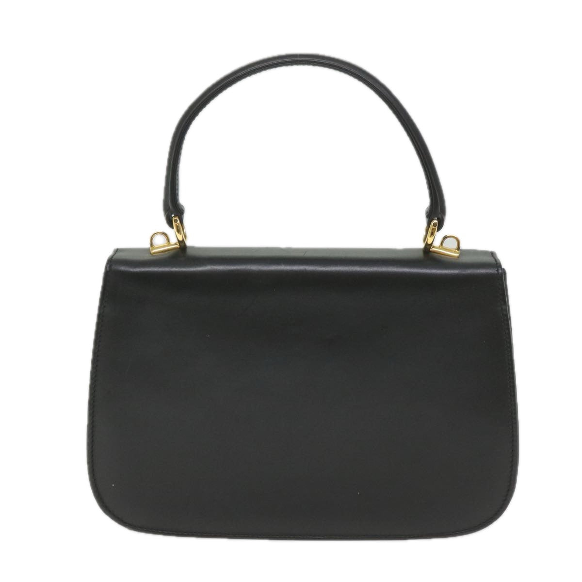 GUCCI Bamboo Hand Bag Leather Black 000 406 ep2265