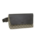 GUCCI GG Supreme Waist bag PVC Leather Beige 353435 ep2270