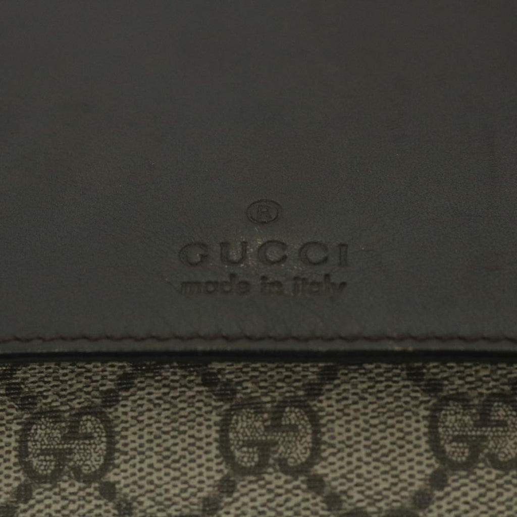 GUCCI GG Supreme Waist bag PVC Leather Beige 353435 ep2270