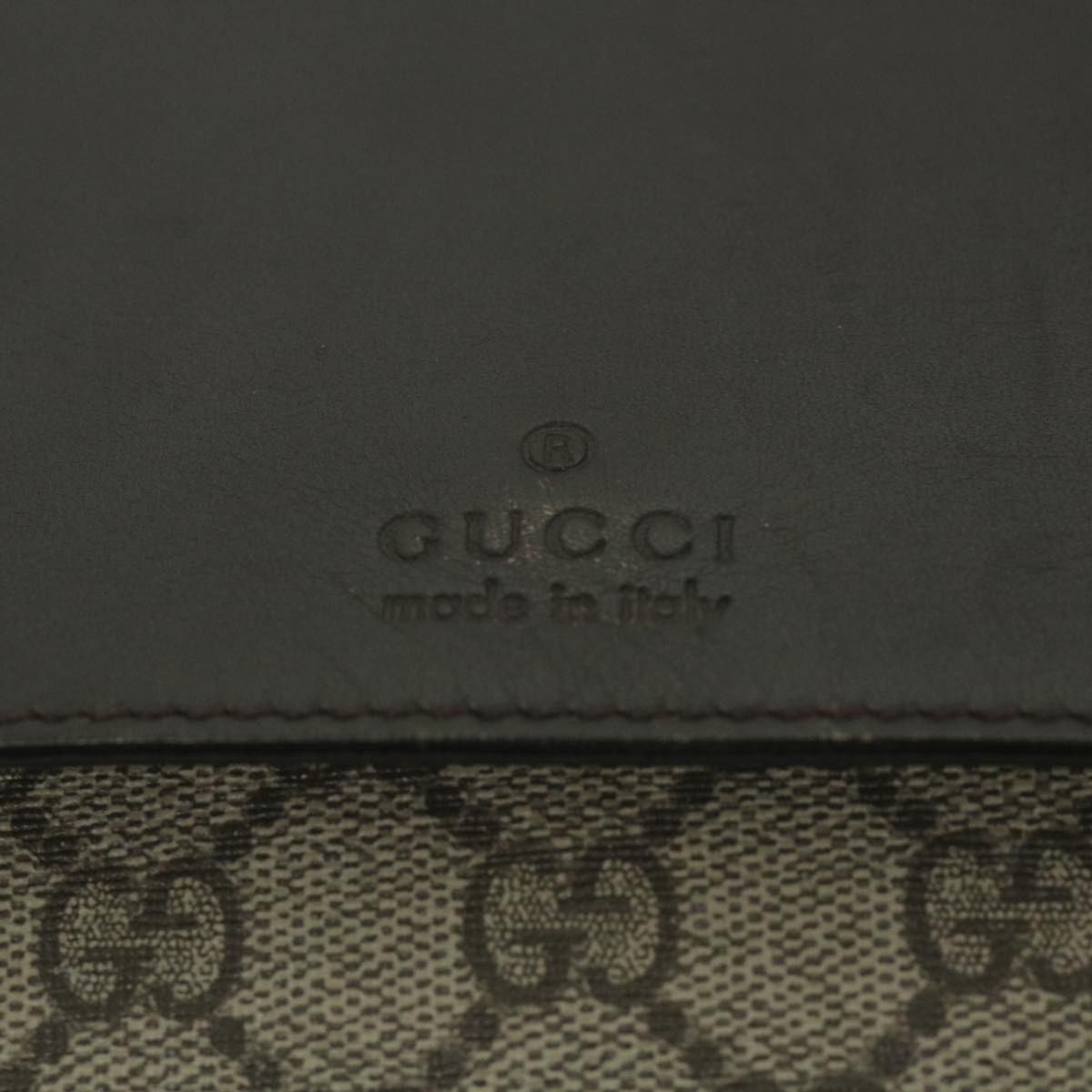 GUCCI GG Supreme Waist bag PVC Leather Beige 353435 ep2270