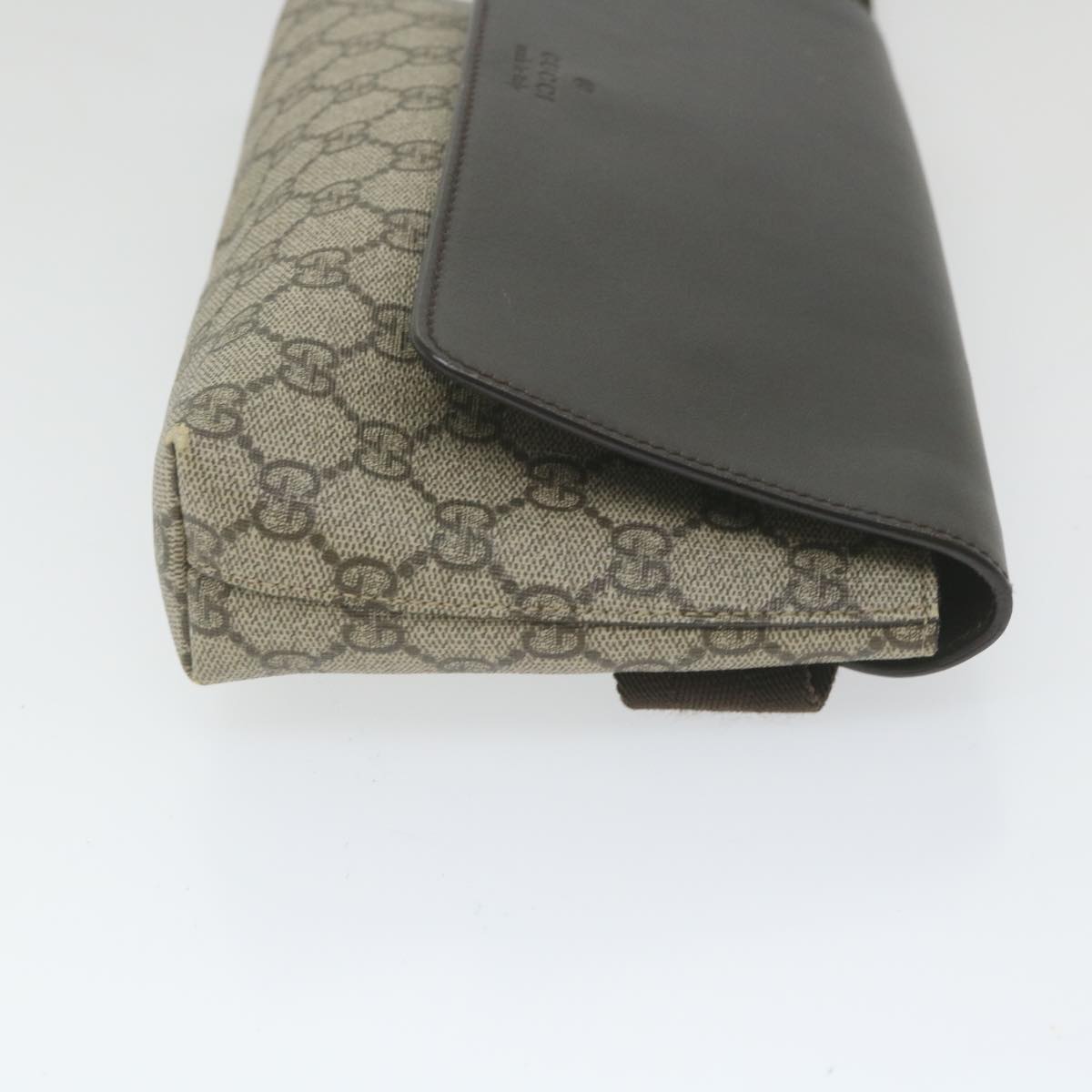 GUCCI GG Supreme Waist bag PVC Leather Beige 353435 ep2270
