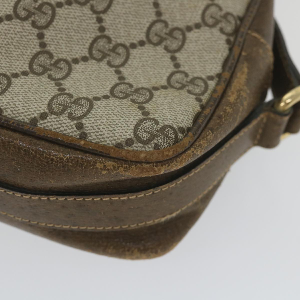 GUCCI GG Supreme Web Sherry Line Shoulder Bag Red Beige Green ep2271