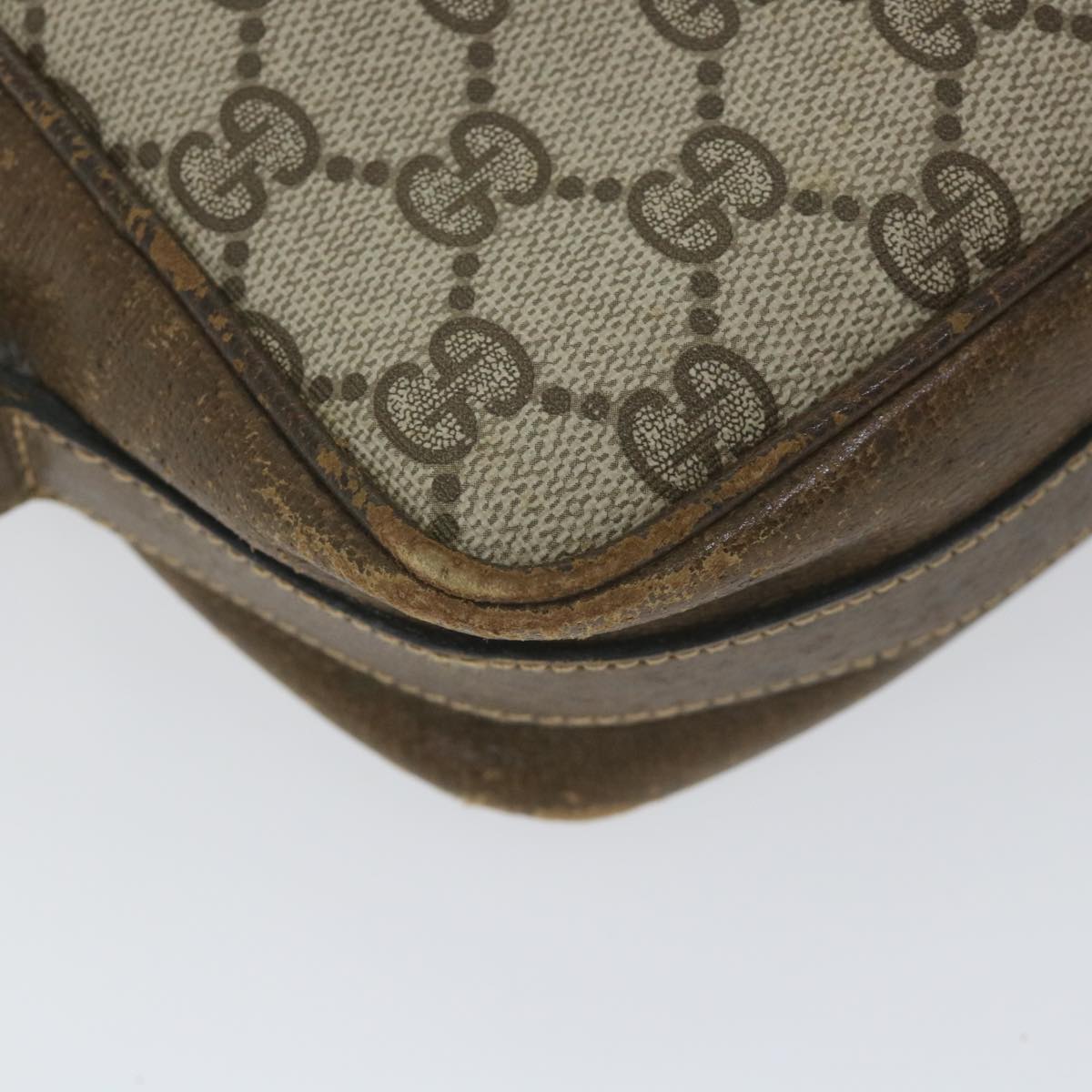 GUCCI GG Supreme Web Sherry Line Shoulder Bag Red Beige Green ep2271