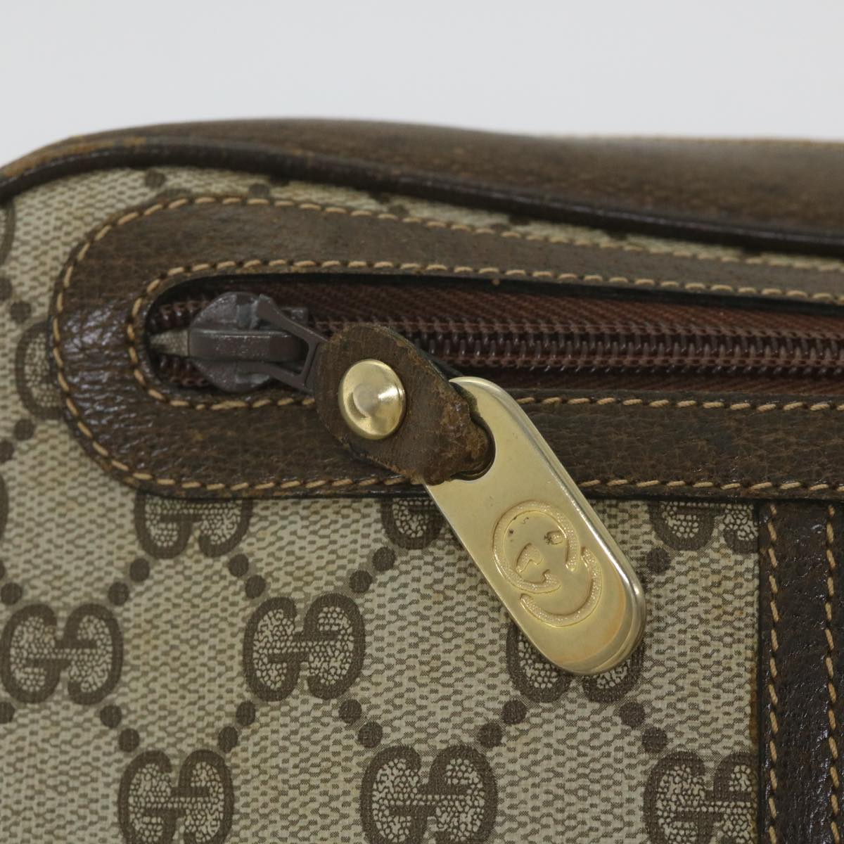 GUCCI GG Supreme Web Sherry Line Shoulder Bag Red Beige Green ep2271