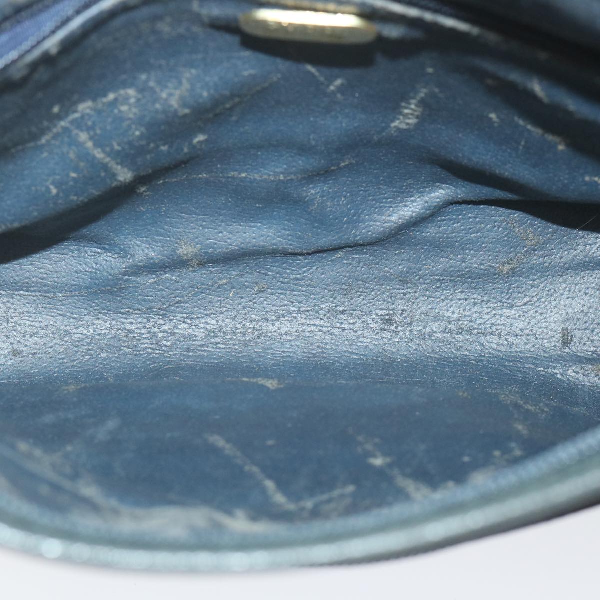 GUCCI GG Plus Supreme Clutch Bag PVC Leather Navy ep2272