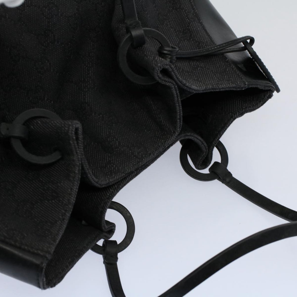 GUCCI GG Canvas Tote Bag Black 101920 ep2273