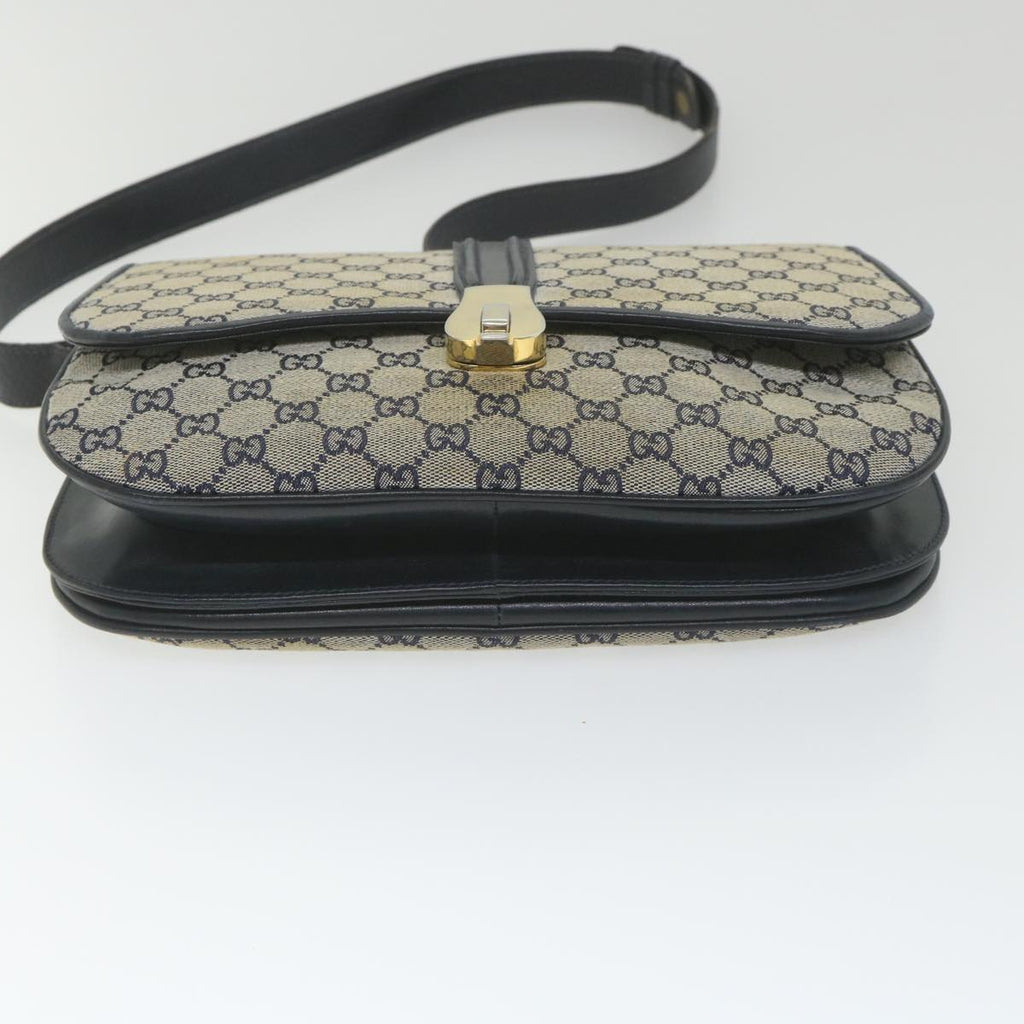 GUCCI GG Canvas Shoulder Bag Navy ep2274