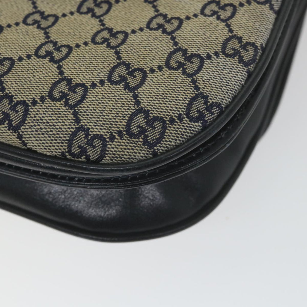 GUCCI GG Canvas Shoulder Bag Navy ep2274