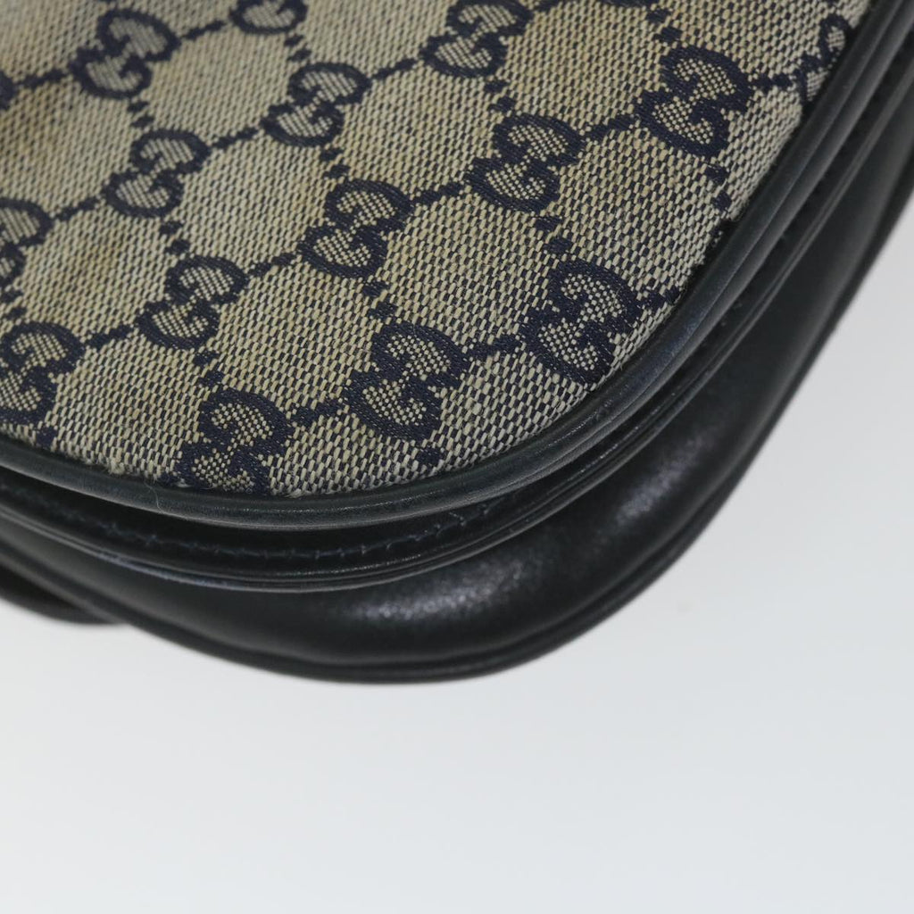 GUCCI GG Canvas Shoulder Bag Navy ep2274