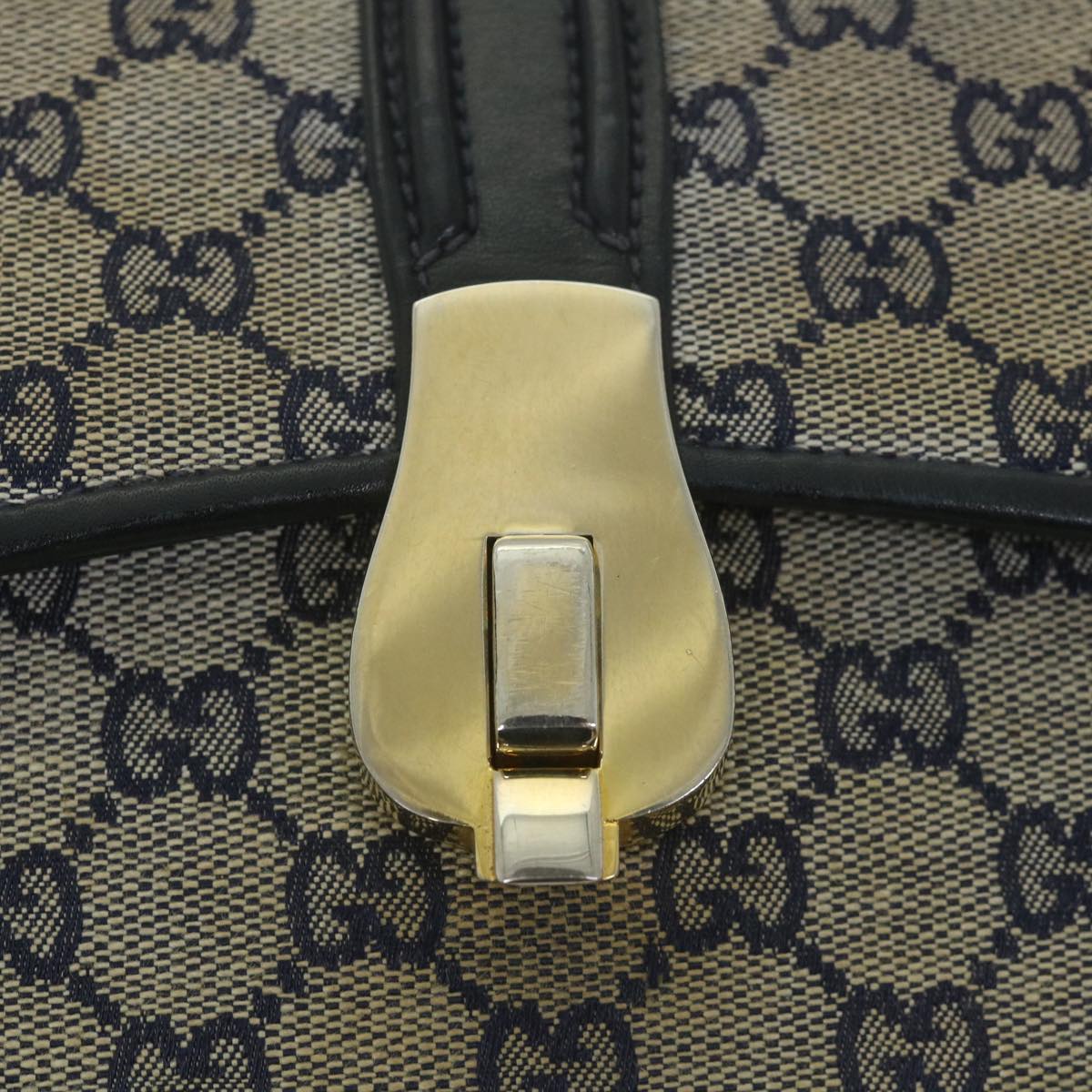 GUCCI GG Canvas Shoulder Bag Navy ep2274