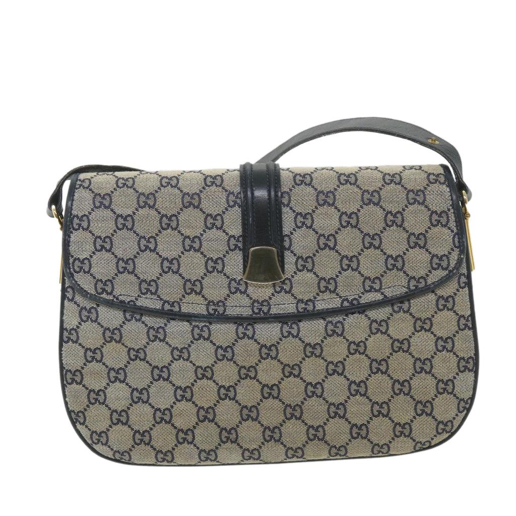 GUCCI GG Canvas Shoulder Bag Navy ep2274