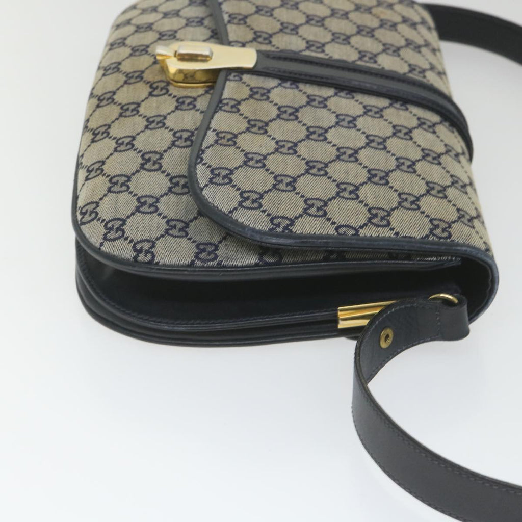 GUCCI GG Canvas Shoulder Bag Navy ep2274