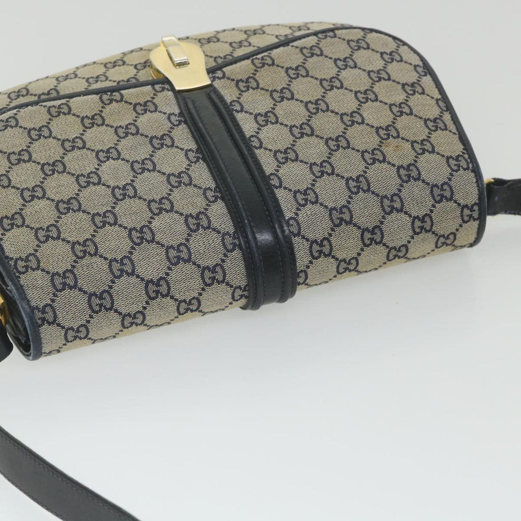 GUCCI GG Canvas Shoulder Bag Navy ep2274