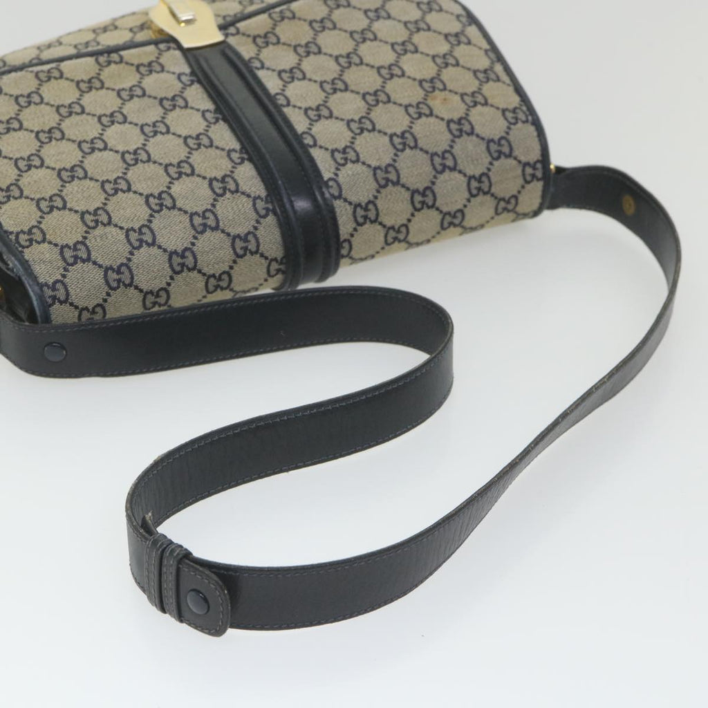 GUCCI GG Canvas Shoulder Bag Navy ep2274