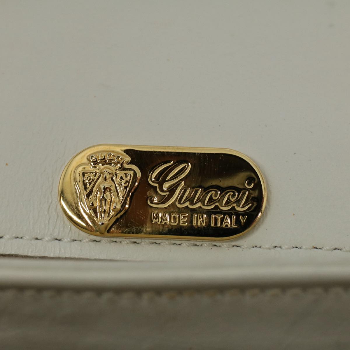GUCCI Bamboo Hand Bag Leather White 26 000 0029 ep2281