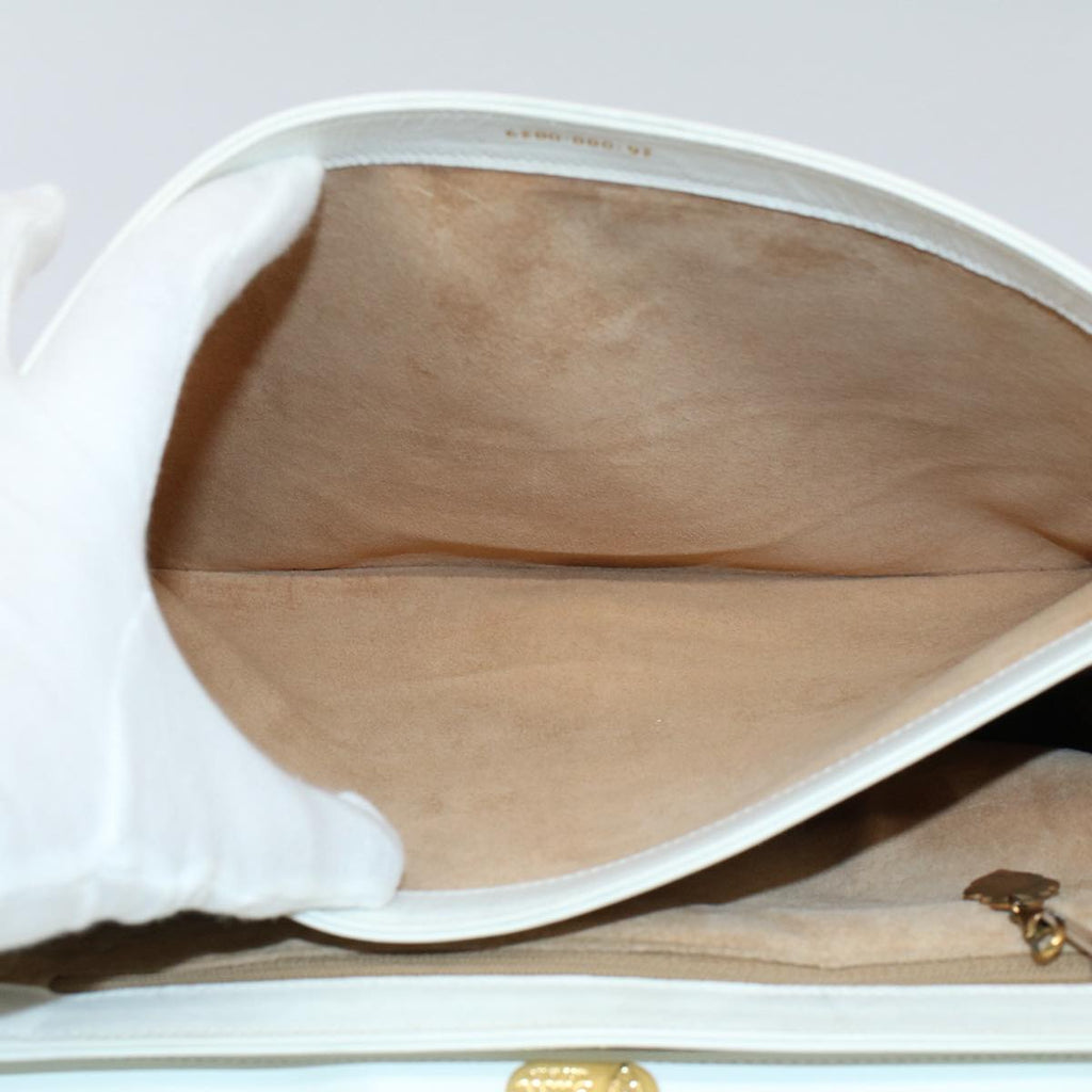 GUCCI Bamboo Hand Bag Leather White 26 000 0029 ep2281
