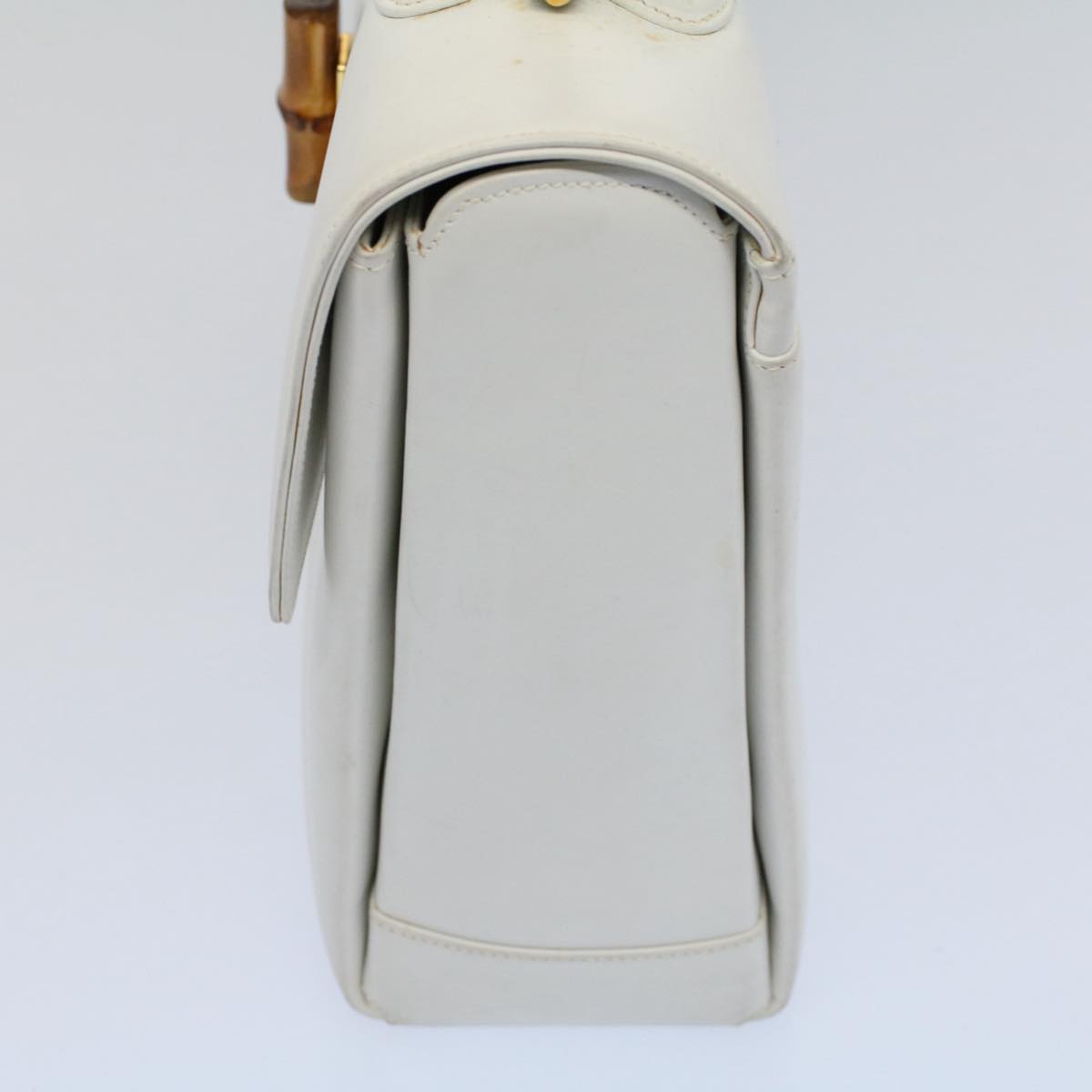 GUCCI Bamboo Hand Bag Leather White 26 000 0029 ep2281