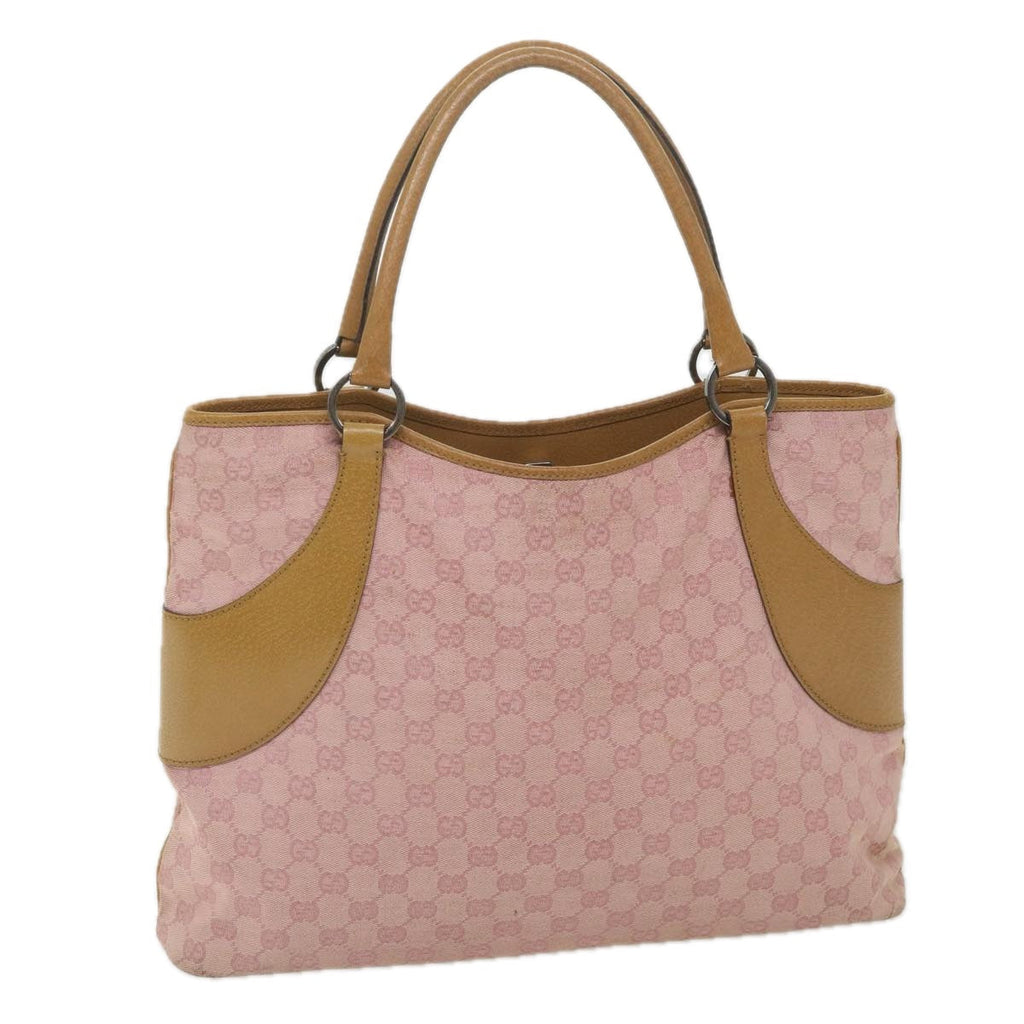 GUCCI GG Canvas Tote Bag Pink 113016 ep2292