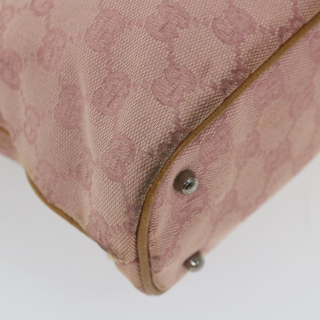 GUCCI GG Canvas Tote Bag Pink 113016 ep2292