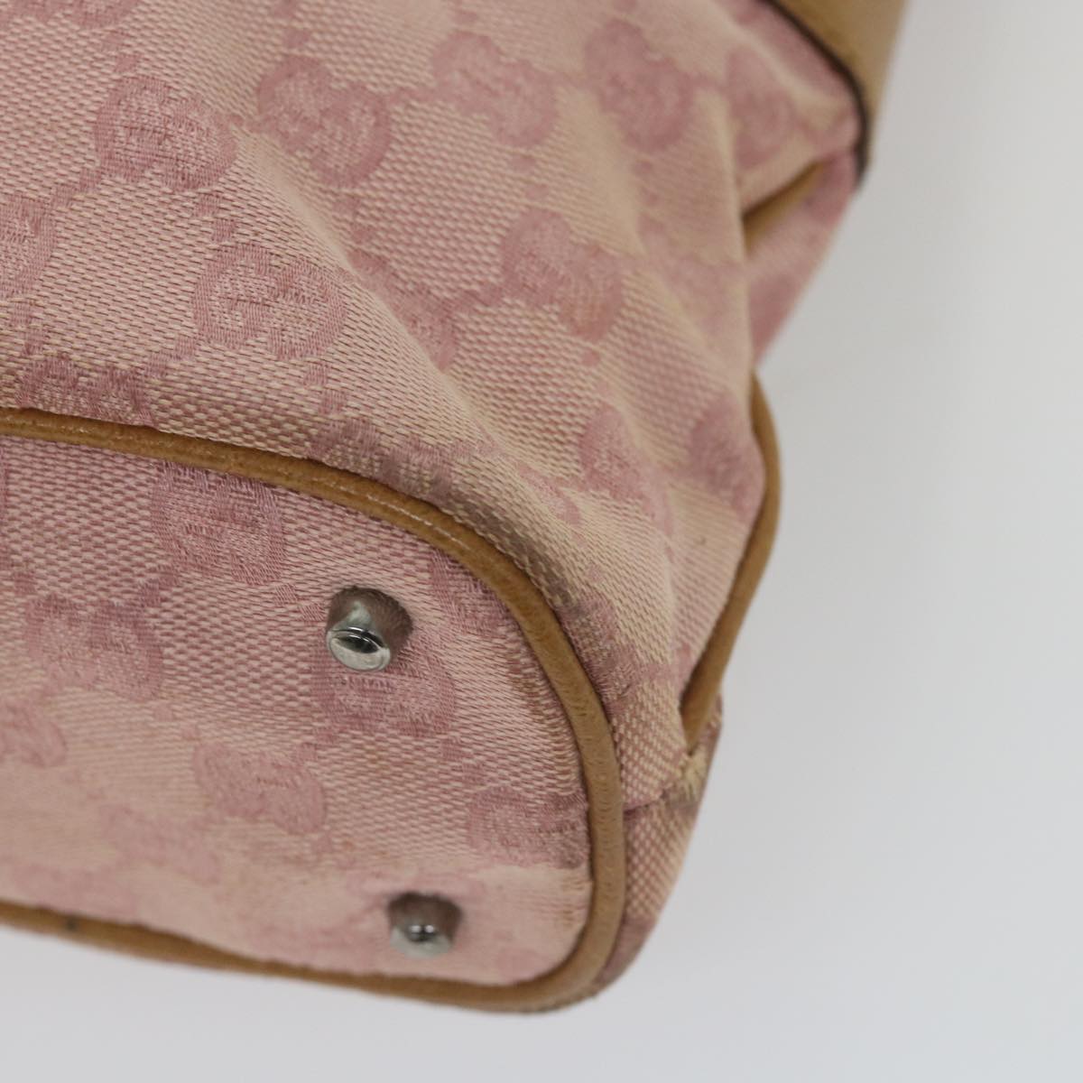 GUCCI GG Canvas Tote Bag Pink 113016 ep2292