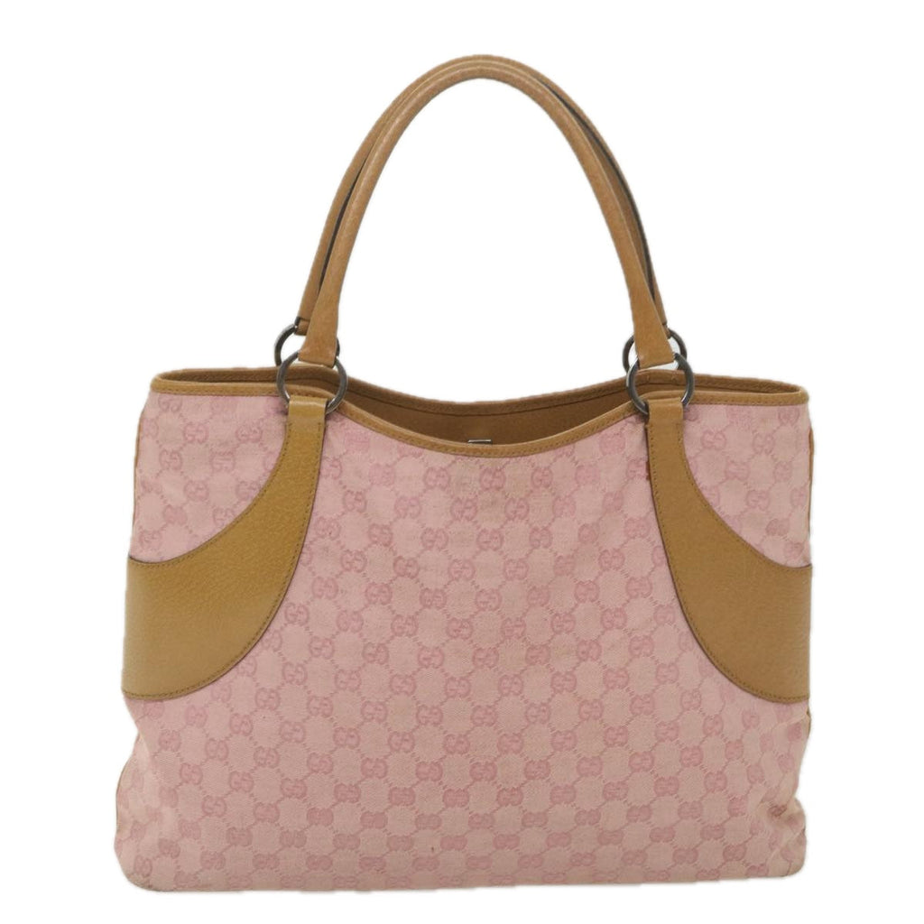 GUCCI GG Canvas Tote Bag Pink 113016 ep2292