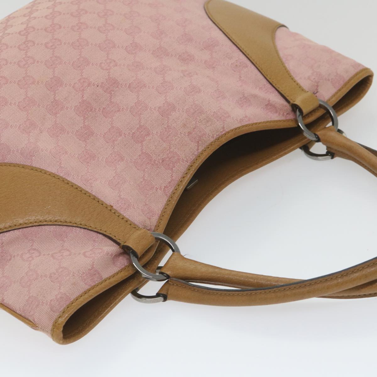 GUCCI GG Canvas Tote Bag Pink 113016 ep2292