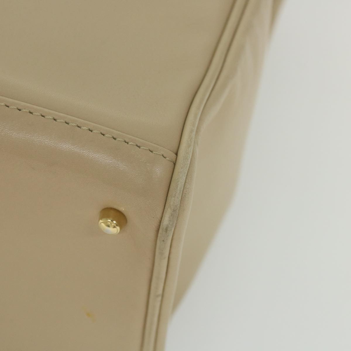GUCCI Bamboo Hand Bag Leather 2way Beige 002 2855 0322 0 ep2294
