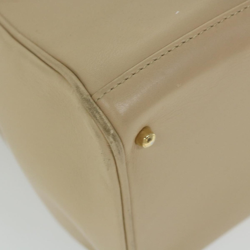 GUCCI Bamboo Hand Bag Leather 2way Beige 002 2855 0322 0 ep2294