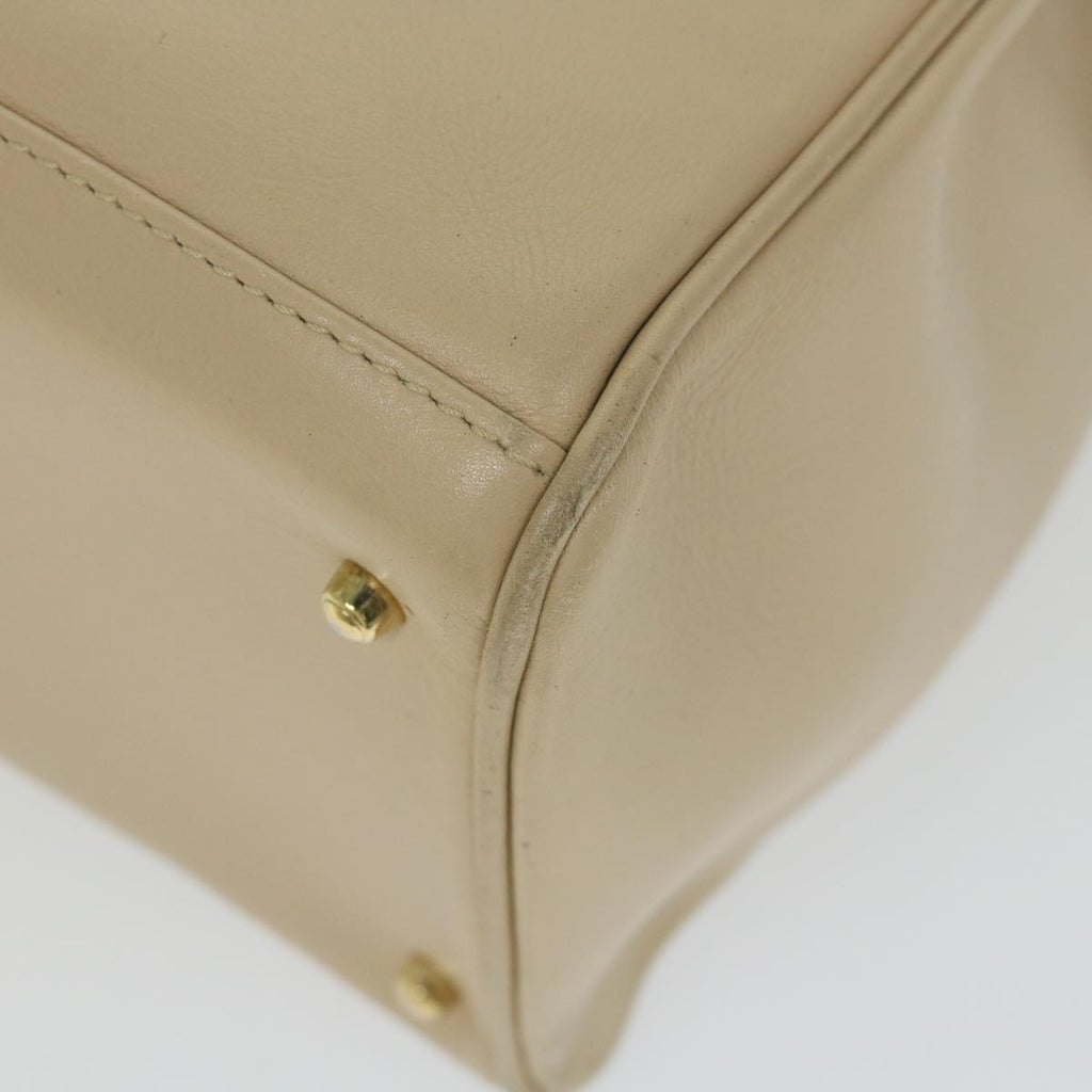 GUCCI Bamboo Hand Bag Leather 2way Beige 002 2855 0322 0 ep2294
