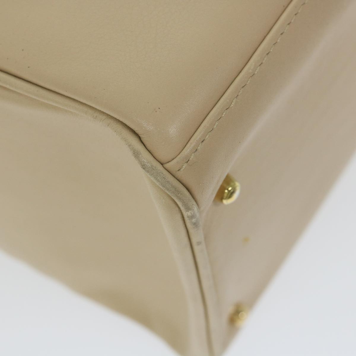 GUCCI Bamboo Hand Bag Leather 2way Beige 002 2855 0322 0 ep2294