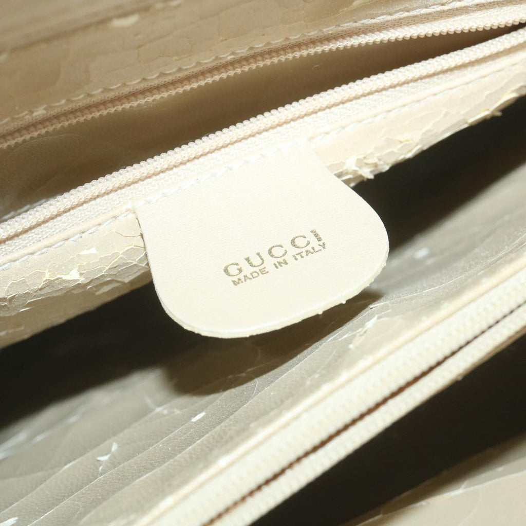 GUCCI Bamboo Hand Bag Leather 2way Beige 002 2855 0322 0 ep2294
