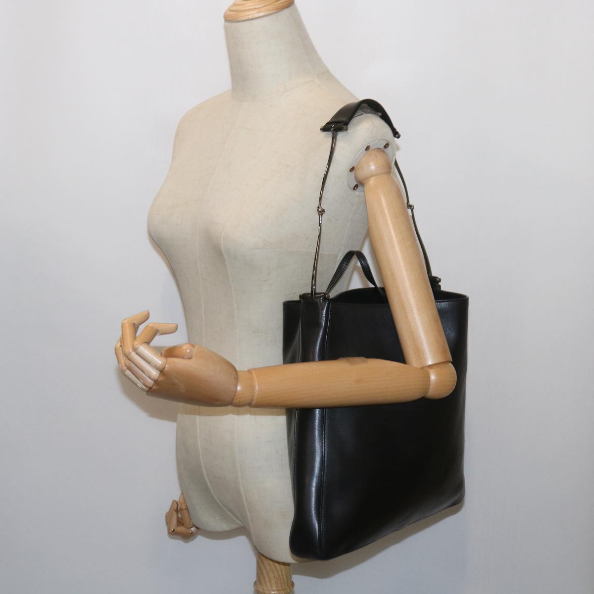 GUCCI Tote Bag Leather Black 001 3181 001998 ep2295