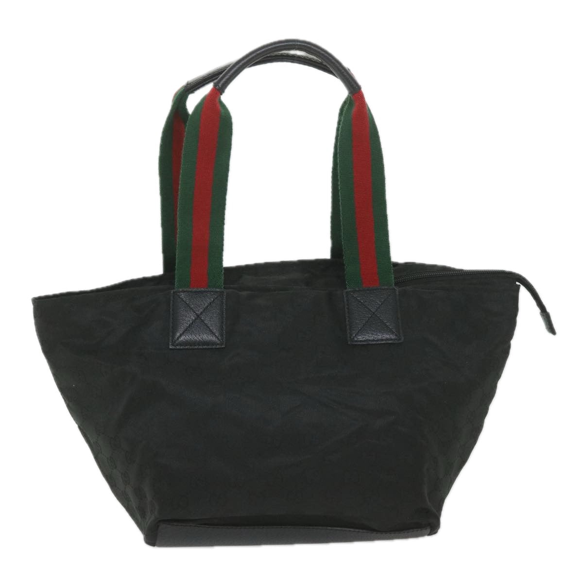 GUCCI GG Canvas Web Sherry Line Tote Bag Black Red Green 131230 ep2297
