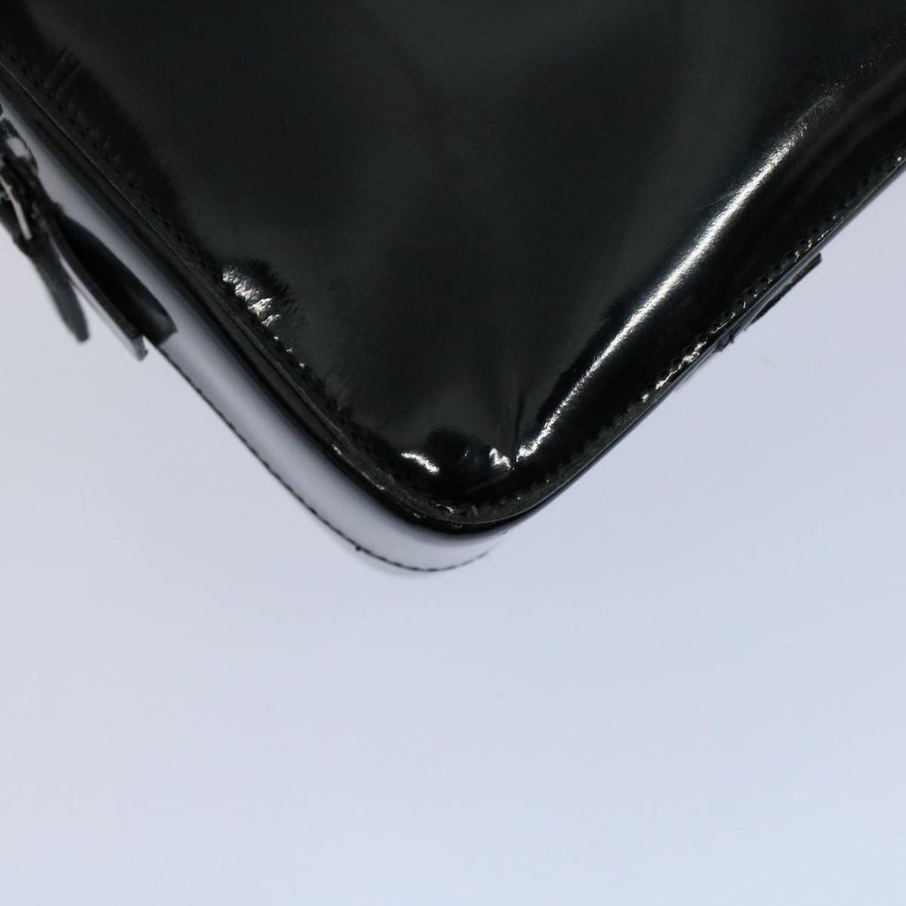 GUCCI Bamboo Hand Bag Enamel Black 000 0828 3754 ep2302