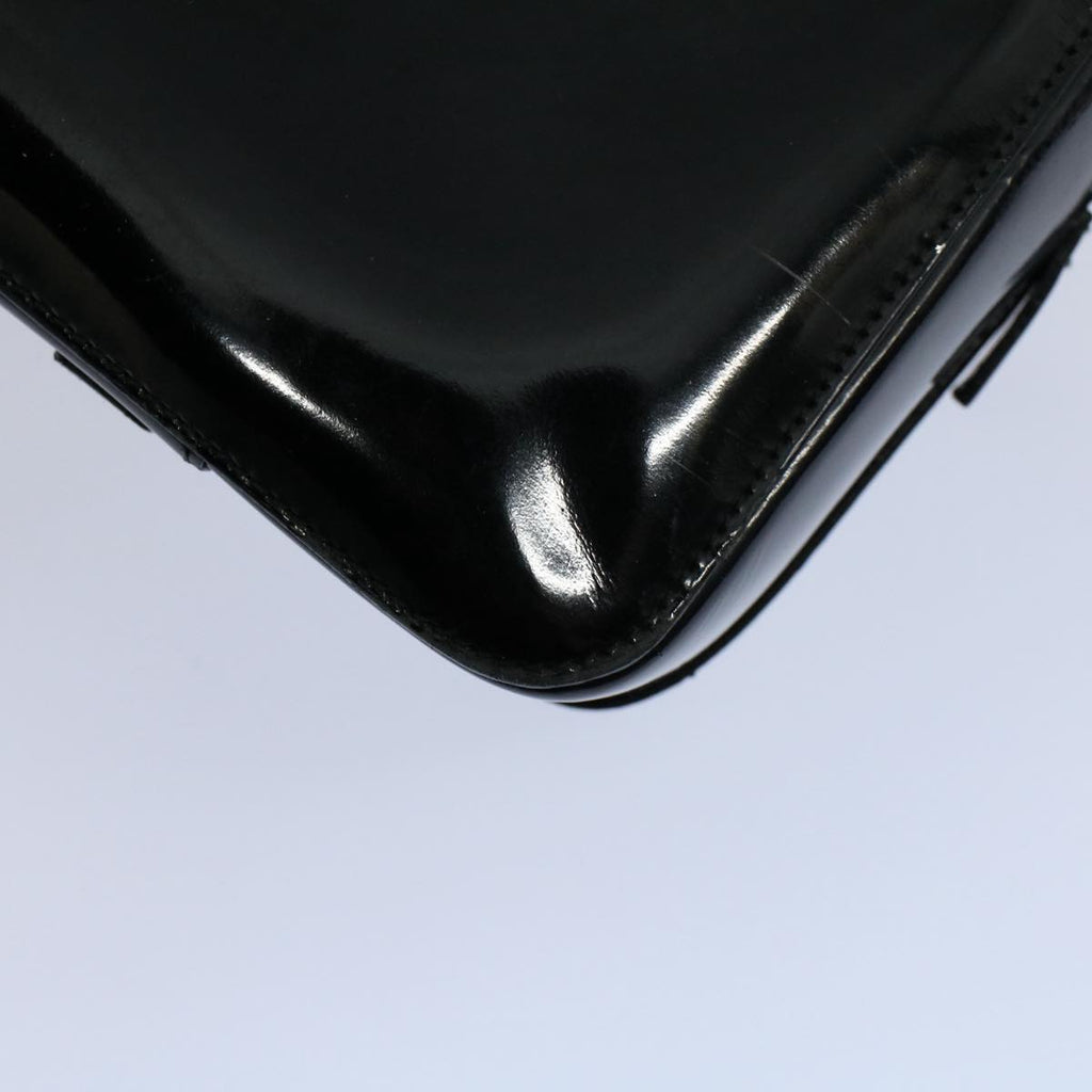 GUCCI Bamboo Hand Bag Enamel Black 000 0828 3754 ep2302