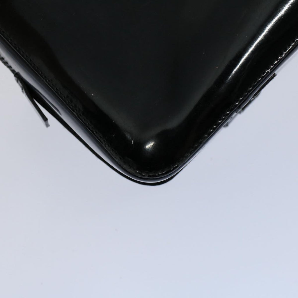 GUCCI Bamboo Hand Bag Enamel Black 000 0828 3754 ep2302