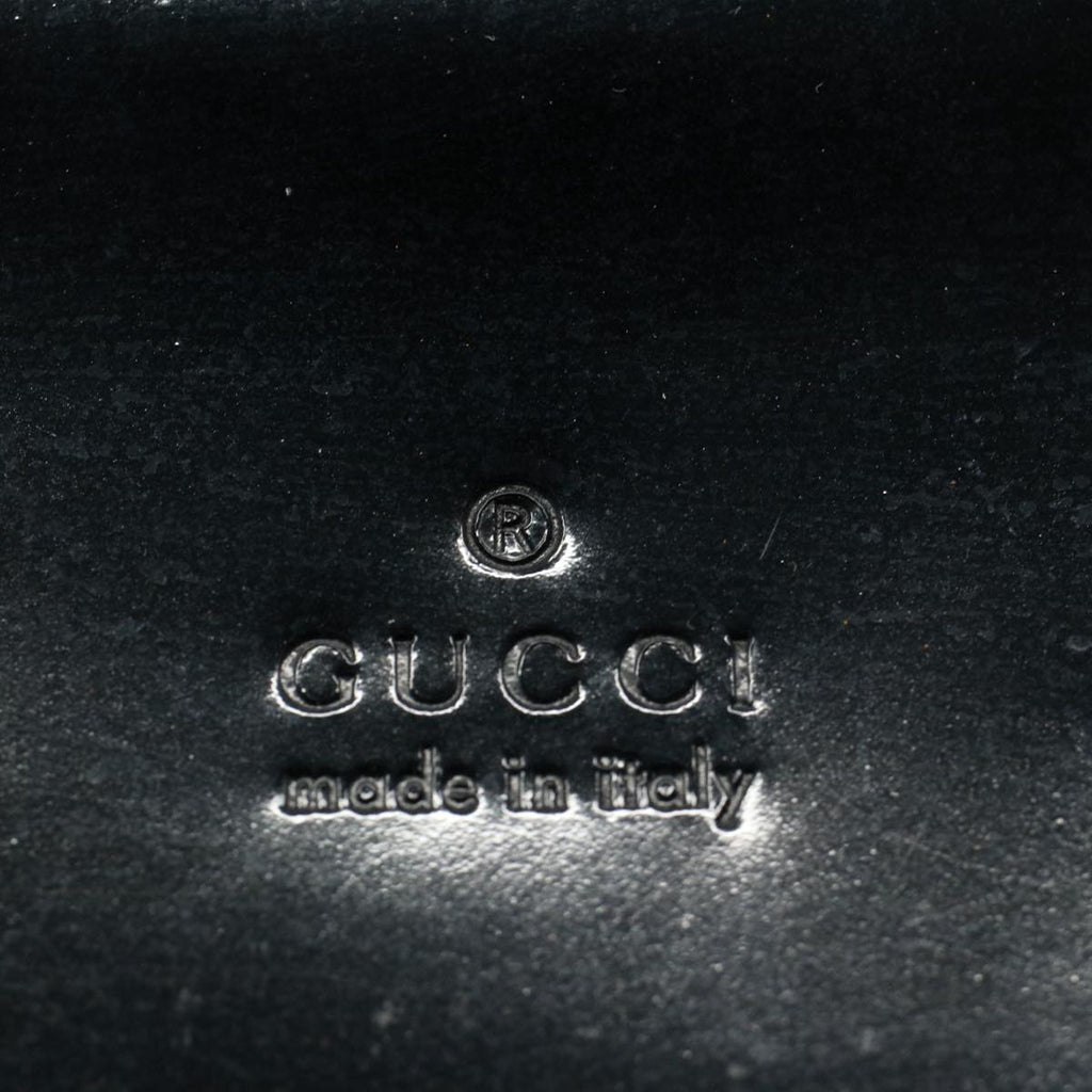 GUCCI Bamboo Hand Bag Enamel Black 000 0828 3754 ep2302