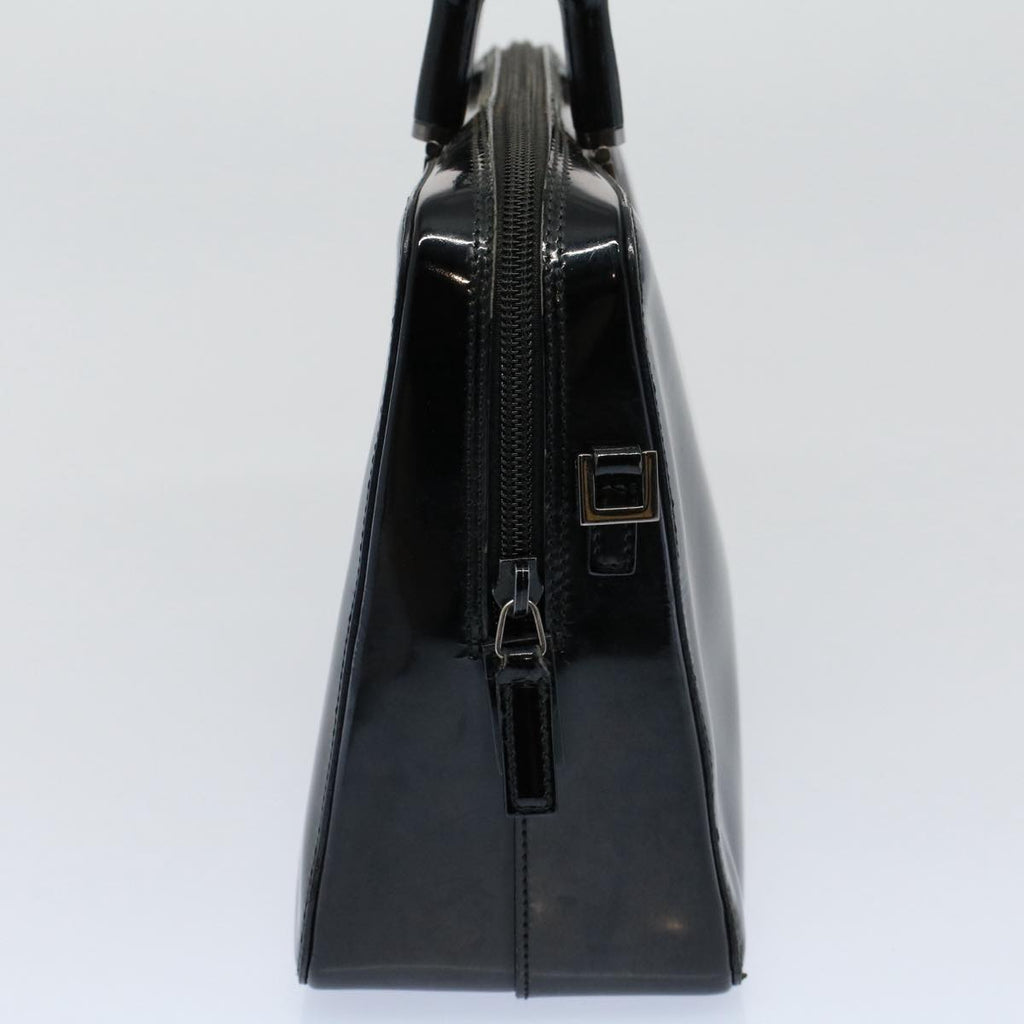 GUCCI Bamboo Hand Bag Enamel Black 000 0828 3754 ep2302