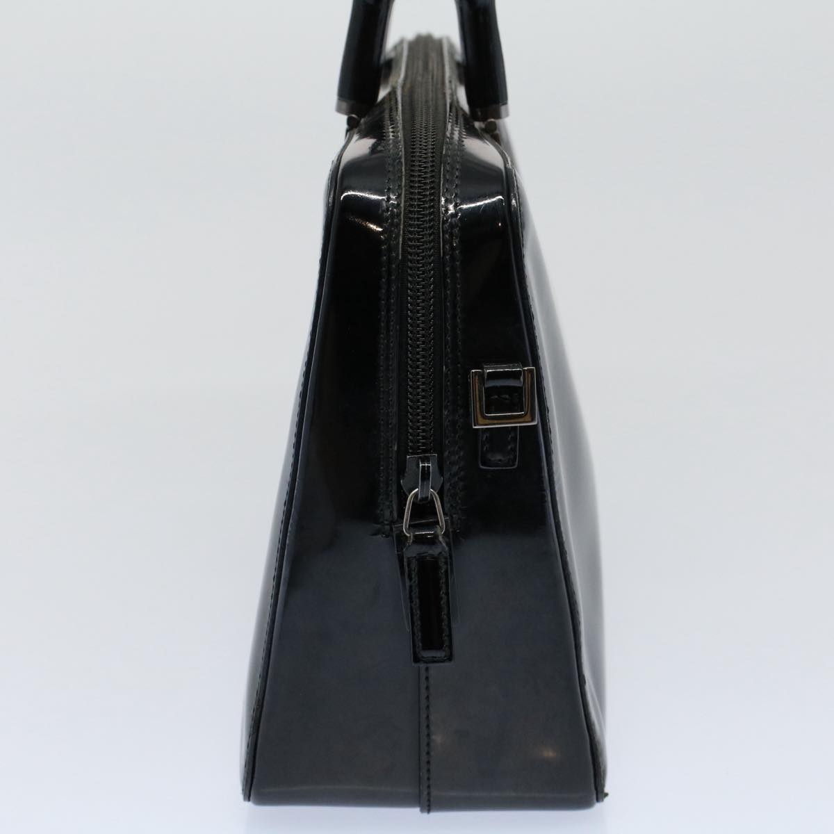 GUCCI Bamboo Hand Bag Enamel Black 000 0828 3754 ep2302