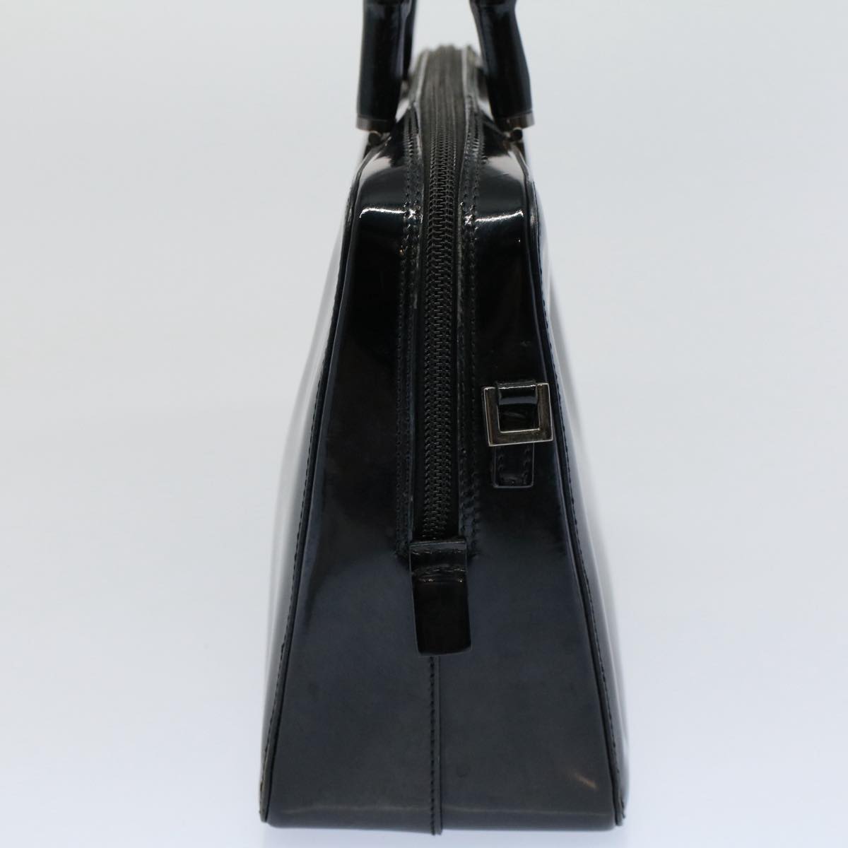GUCCI Bamboo Hand Bag Enamel Black 000 0828 3754 ep2302