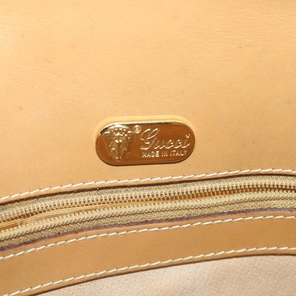 GUCCI Micro GG Supreme Shoulder Bag PVC Leather Beige ep2305