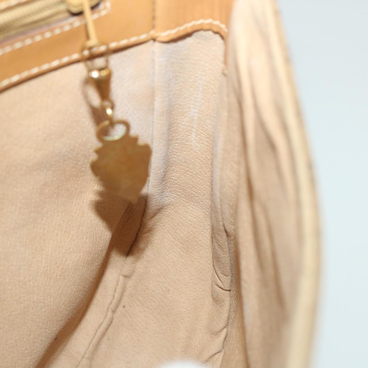 GUCCI Micro GG Supreme Shoulder Bag PVC Leather Beige ep2305