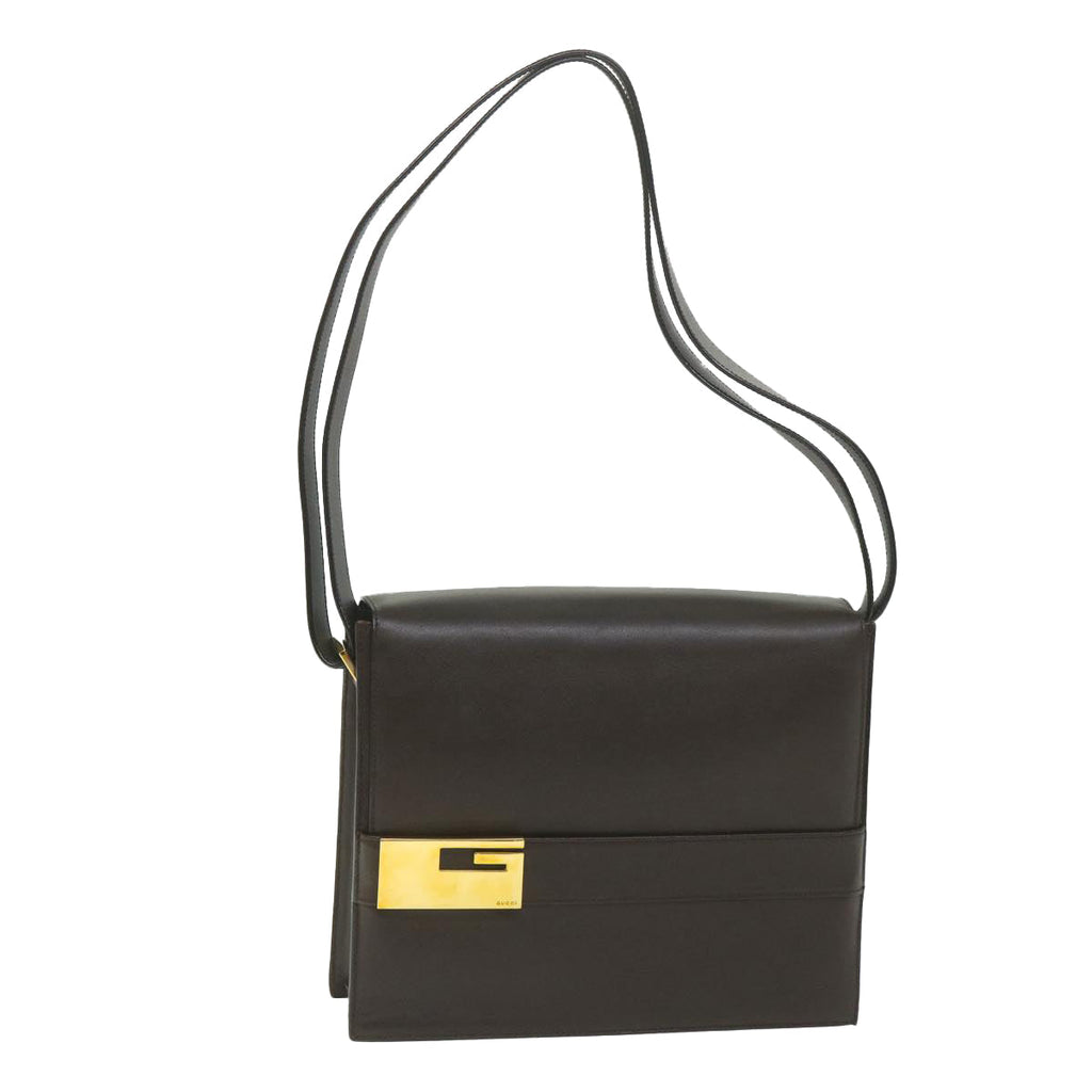 GUCCI Shoulder Bag Leather Brown 001 1274 1912 ep2310