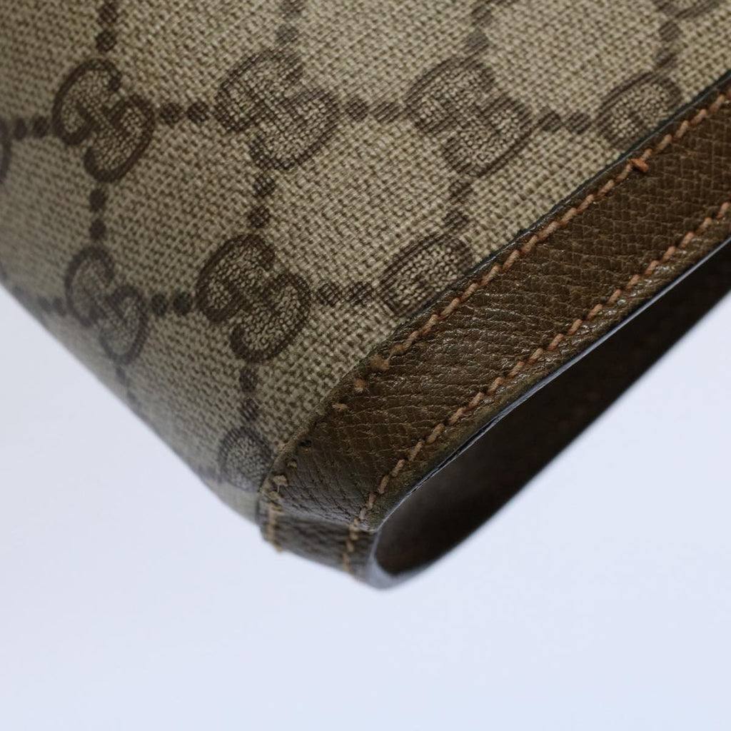 GUCCI GG Supreme Web Sherry Line Clutch Bag Beige Red 89 01 006 ep2311