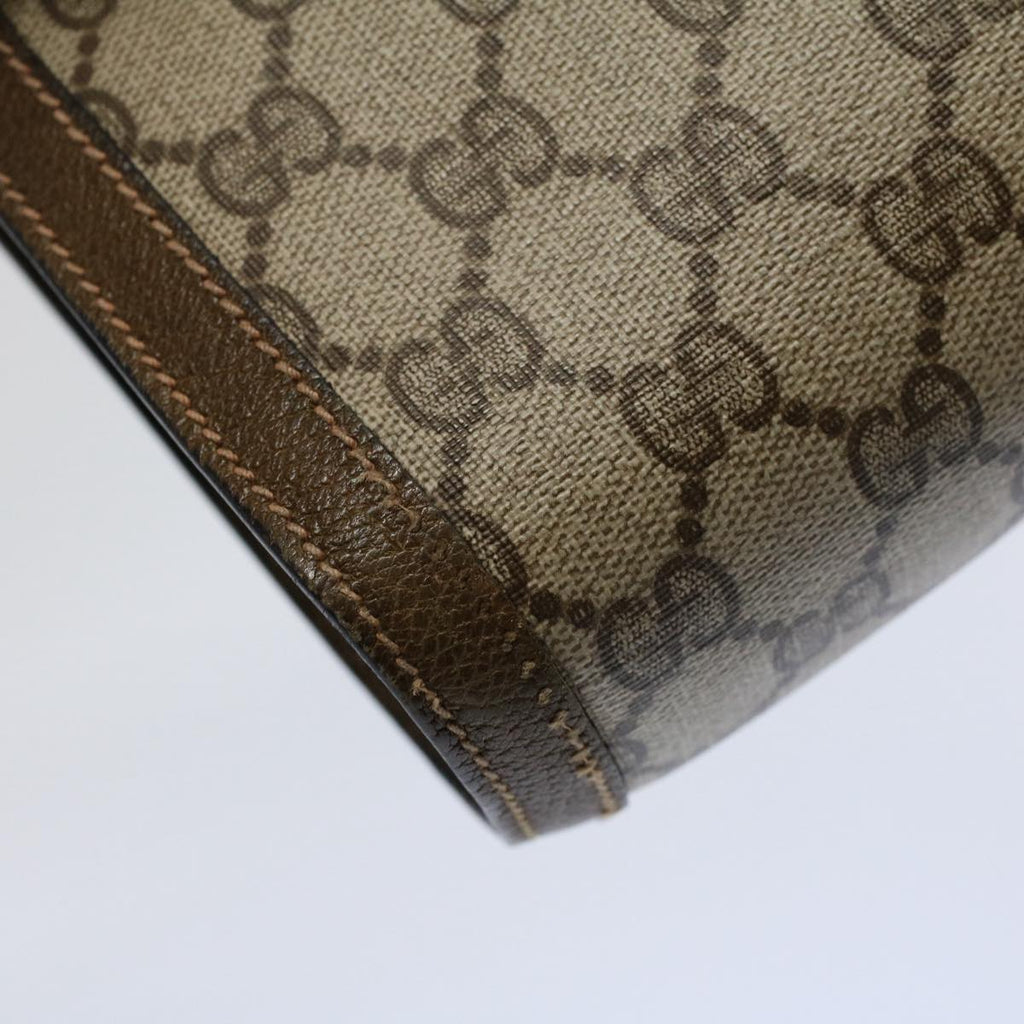 GUCCI GG Supreme Web Sherry Line Clutch Bag Beige Red 89 01 006 ep2311