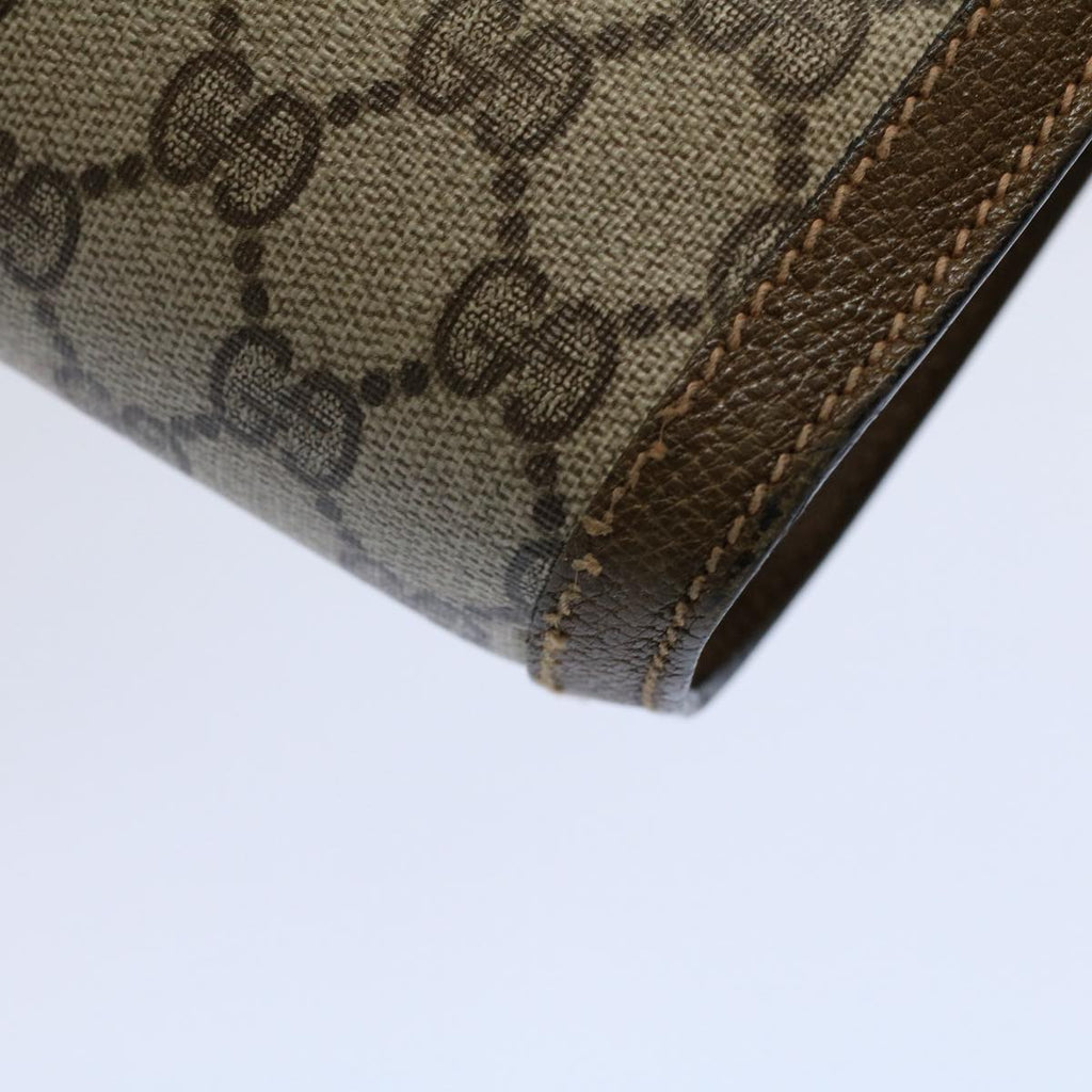 GUCCI GG Supreme Web Sherry Line Clutch Bag Beige Red 89 01 006 ep2311